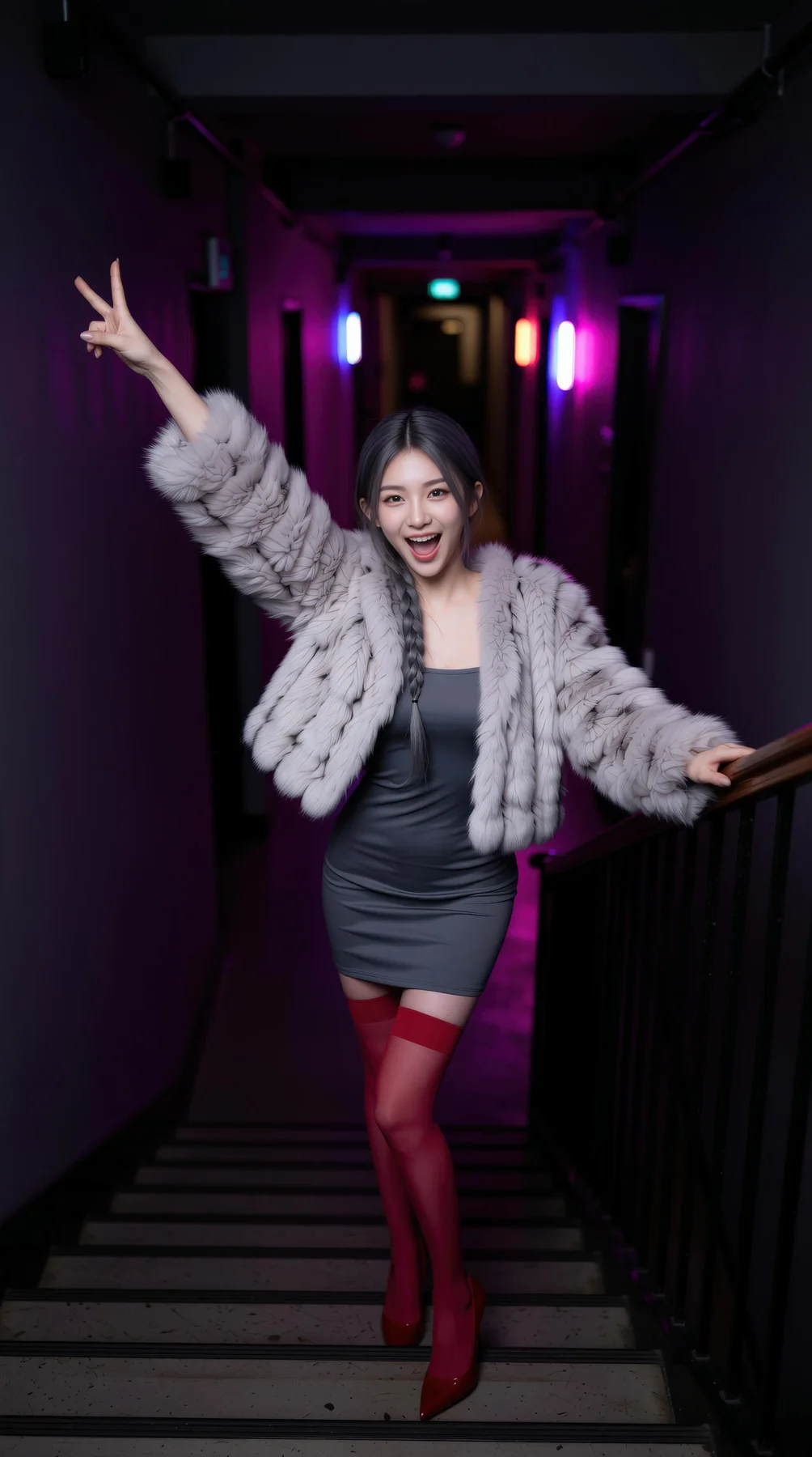AIG  No.120 熙蕾学姐ruby酒吧黑丝长腿跑车美女 - 19