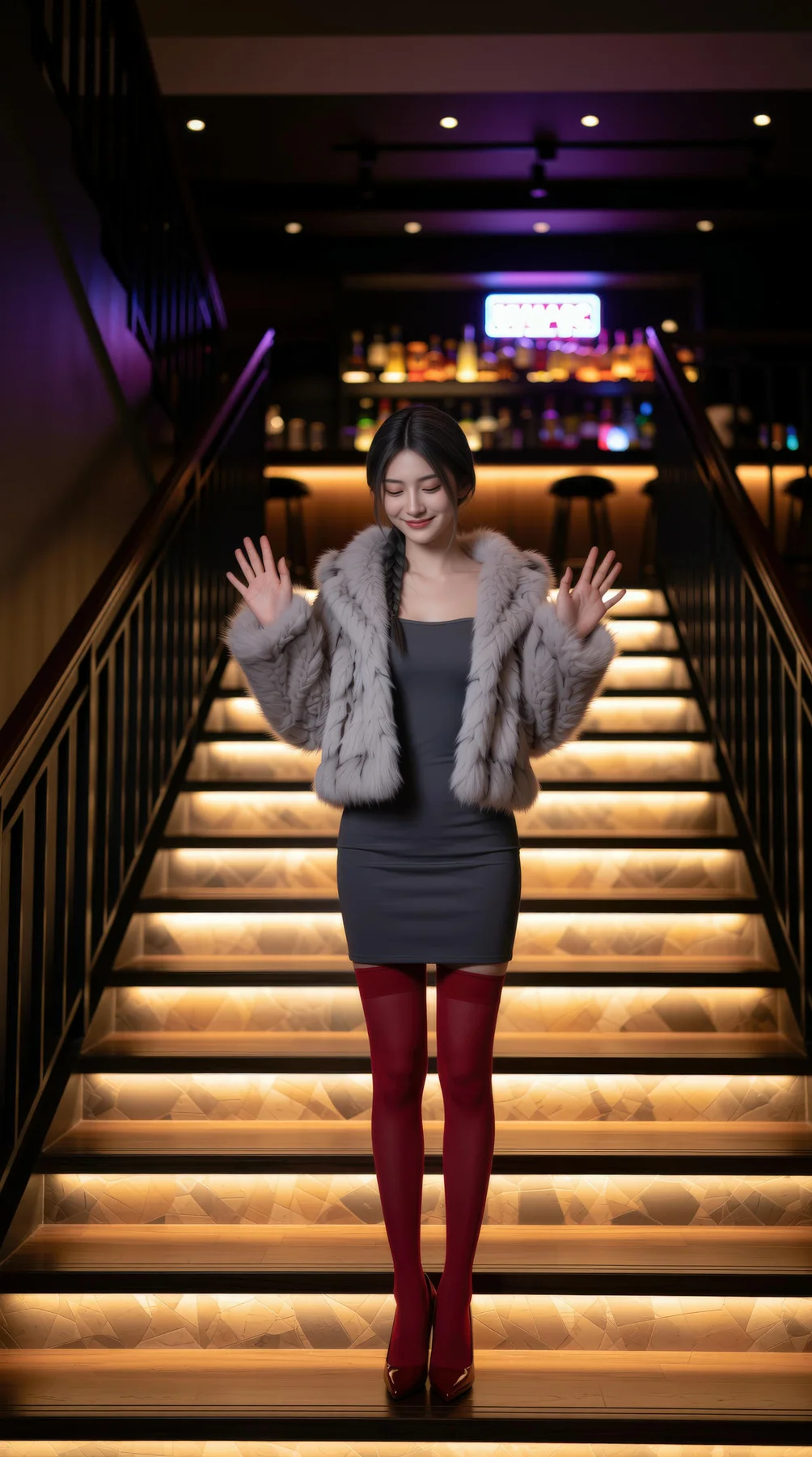 AIG  No.120 熙蕾学姐ruby酒吧黑丝长腿跑车美女 - 23