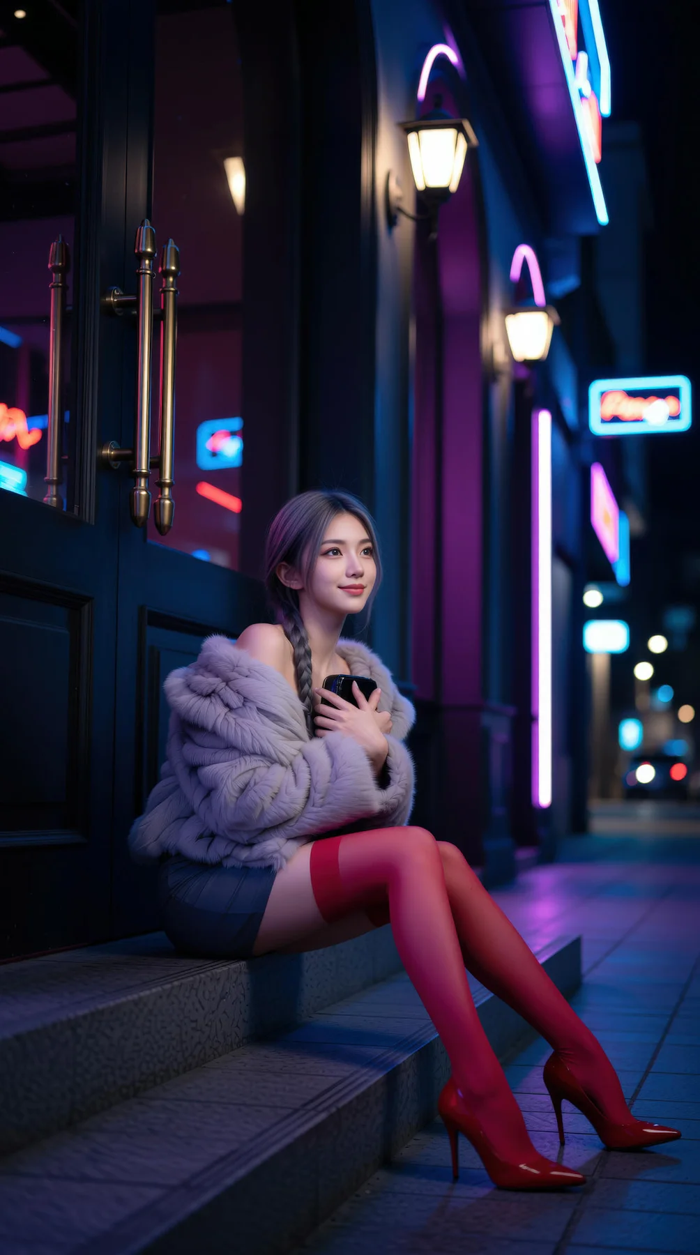 AIG  No.120 熙蕾学姐ruby酒吧黑丝长腿跑车美女 - 29