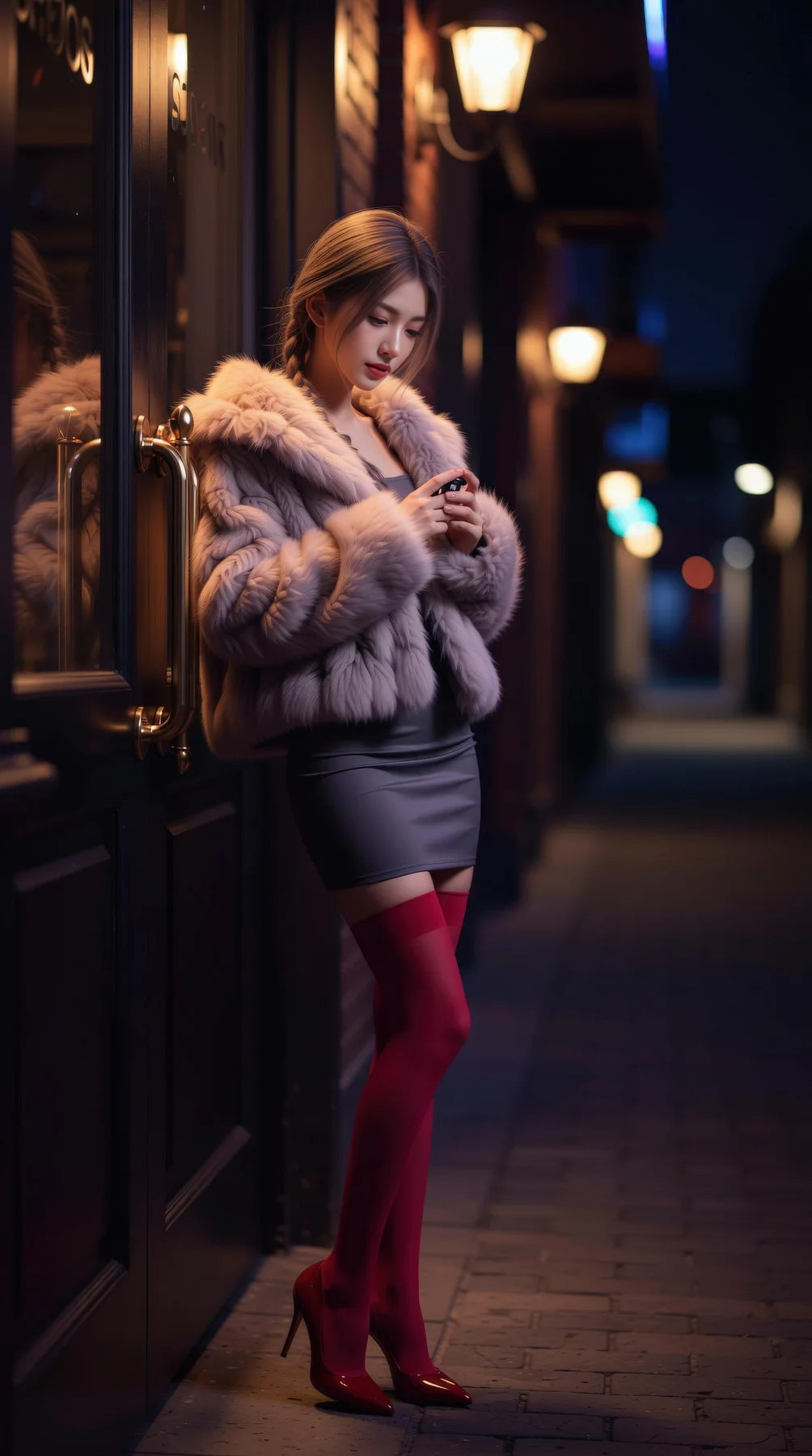 AIG  No.120 熙蕾学姐ruby酒吧黑丝长腿跑车美女 - 33