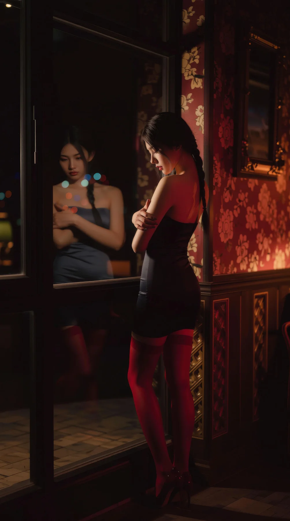 AIG  No.120 熙蕾学姐ruby酒吧黑丝长腿跑车美女 - 51