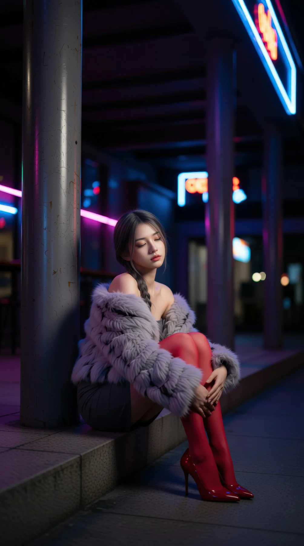 AIG  No.120 熙蕾学姐ruby酒吧黑丝长腿跑车美女 - 54