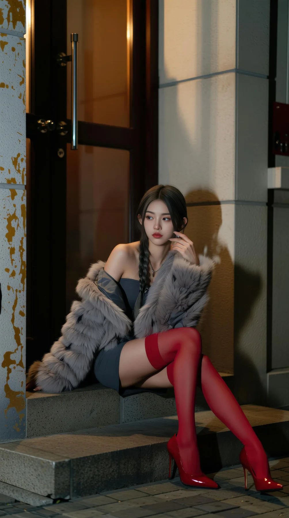 AIG  No.120 熙蕾学姐ruby酒吧黑丝长腿跑车美女 - 56