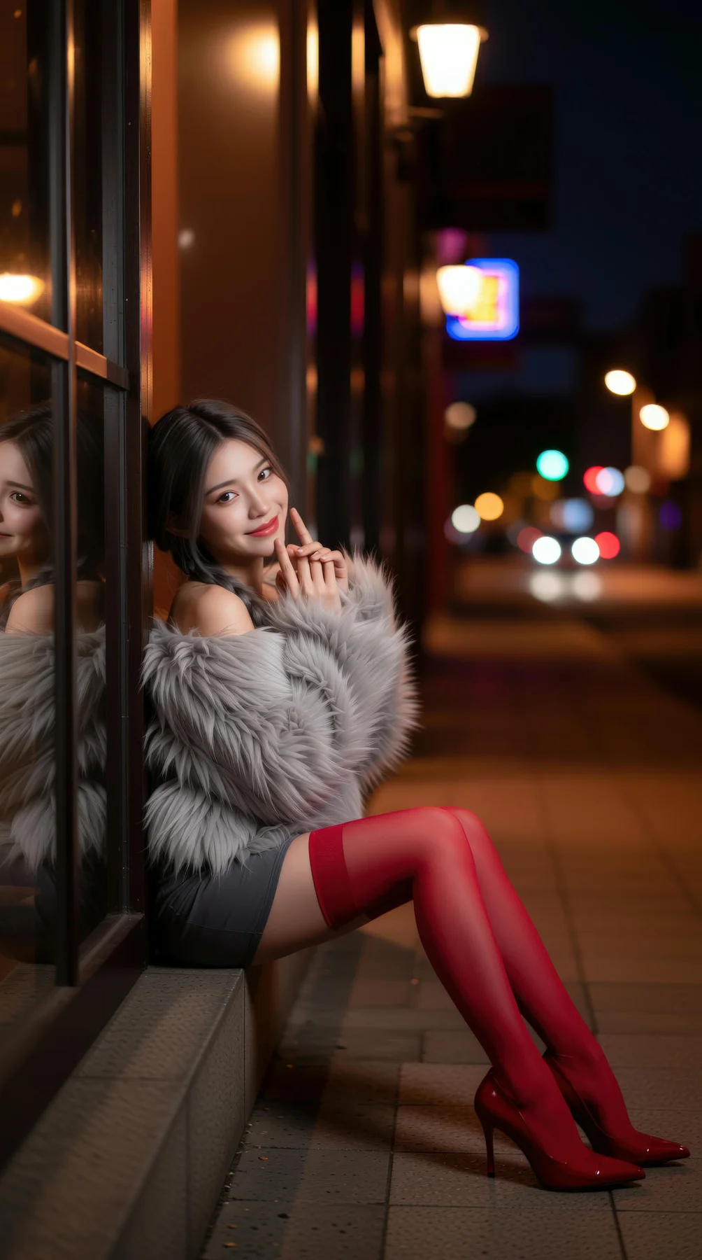 AIG  No.120 熙蕾学姐ruby酒吧黑丝长腿跑车美女 - 57