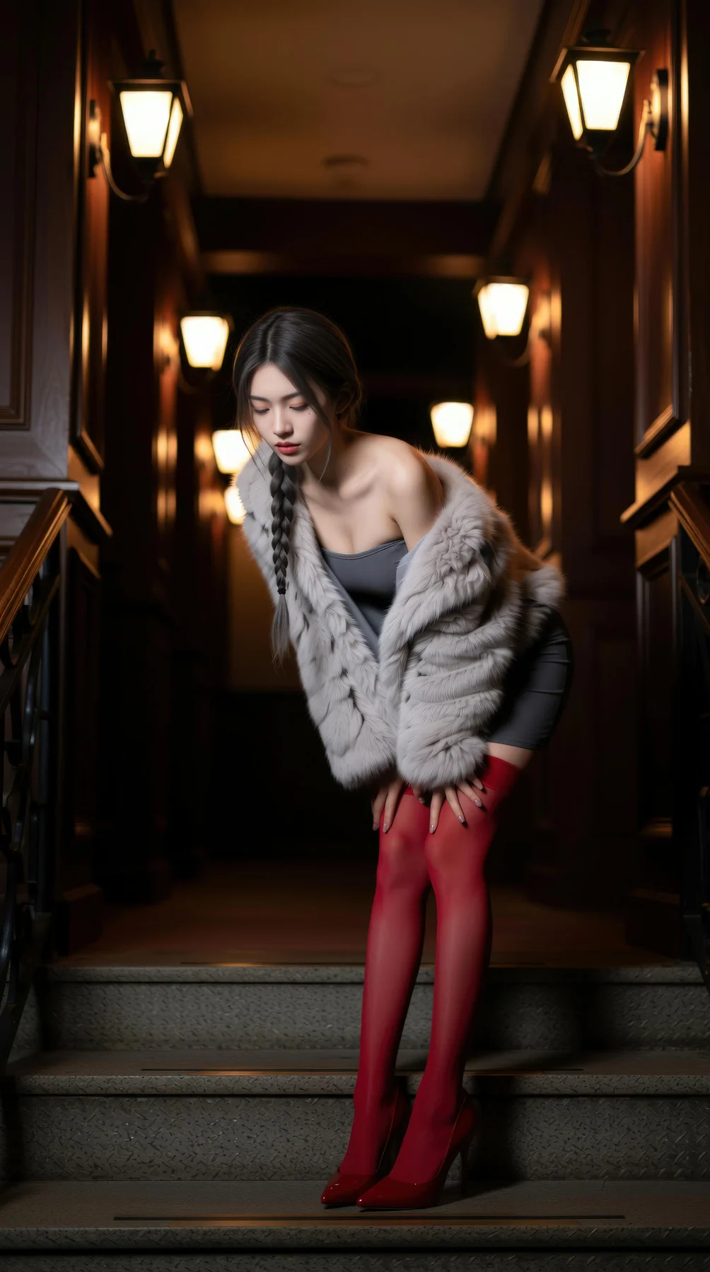 AIG  No.120 熙蕾学姐ruby酒吧黑丝长腿跑车美女 - 60