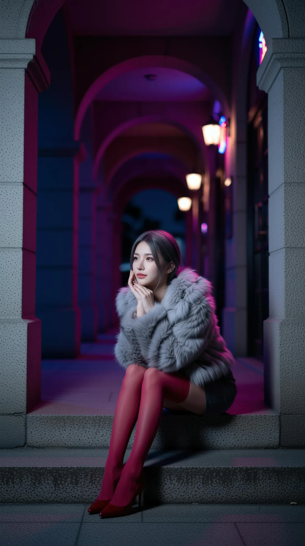 AIG  No.120 熙蕾学姐ruby酒吧黑丝长腿跑车美女 - 62