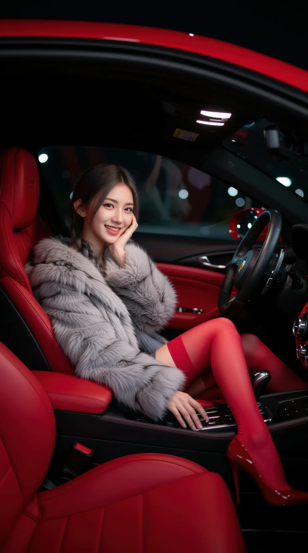 AIG  No.120 熙蕾学姐ruby酒吧黑丝长腿跑车美女 - 64