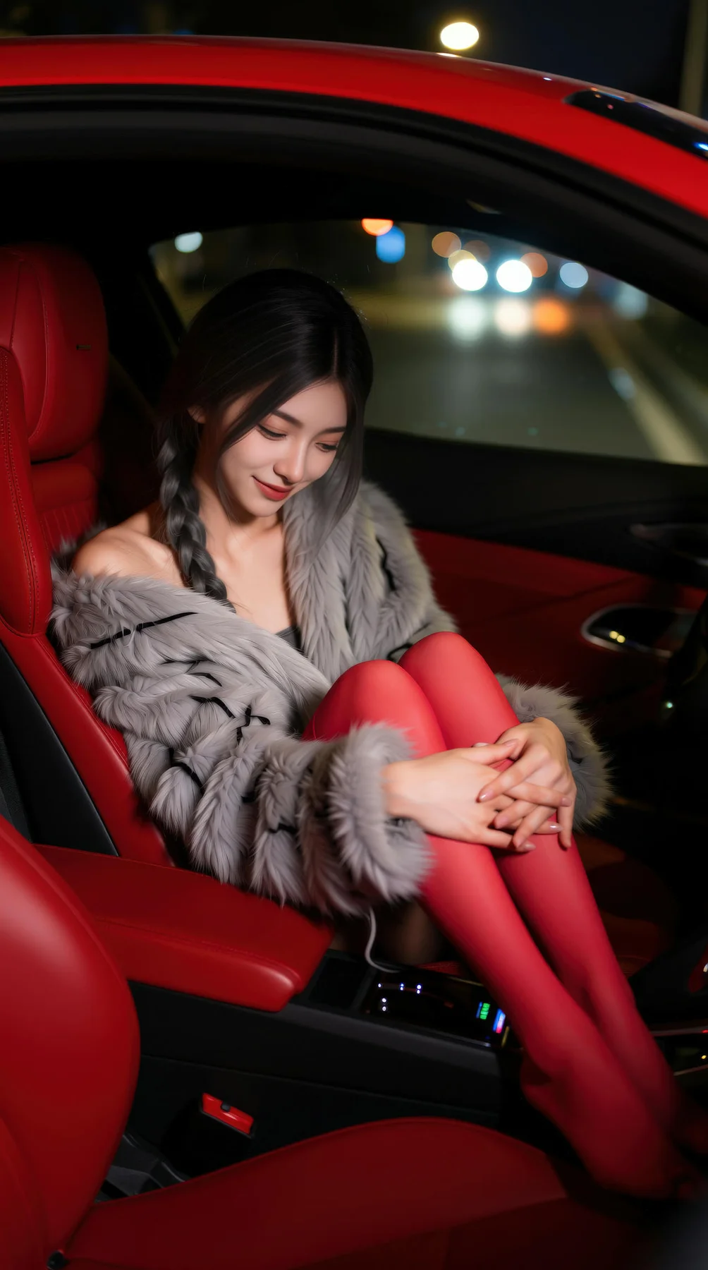 AIG  No.120 熙蕾学姐ruby酒吧黑丝长腿跑车美女 - 65