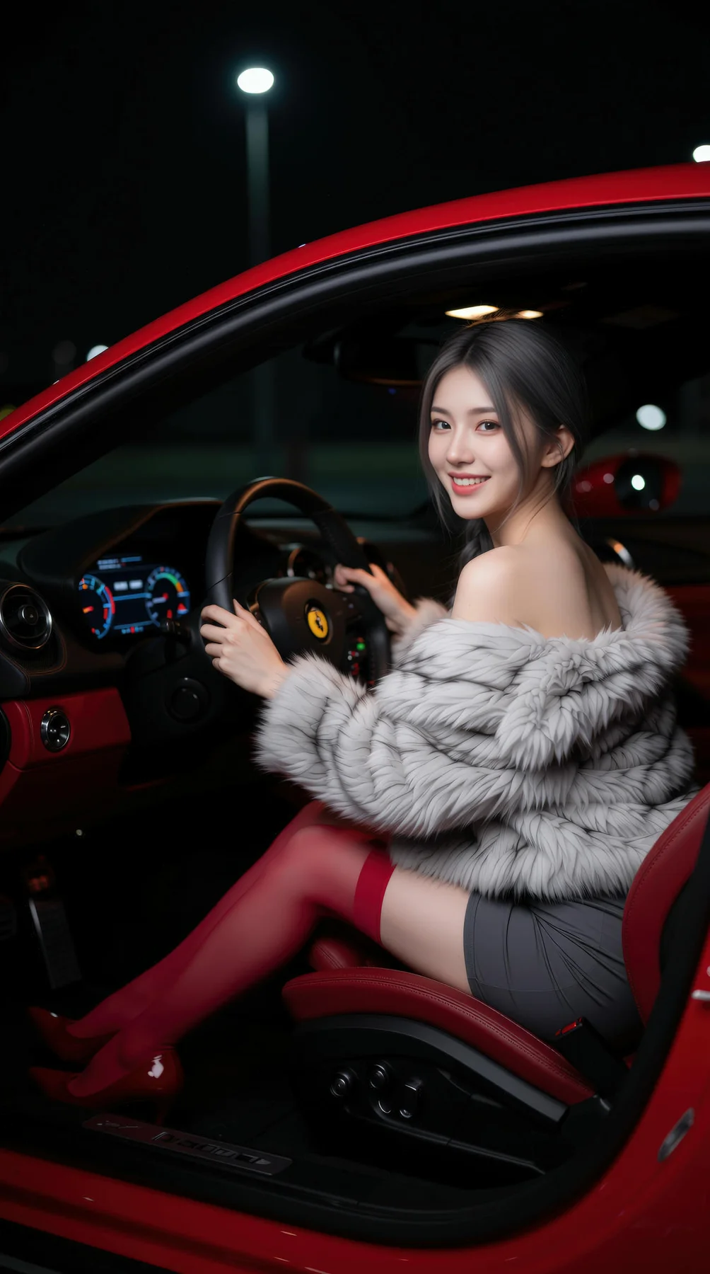AIG  No.120 熙蕾学姐ruby酒吧黑丝长腿跑车美女 - 71