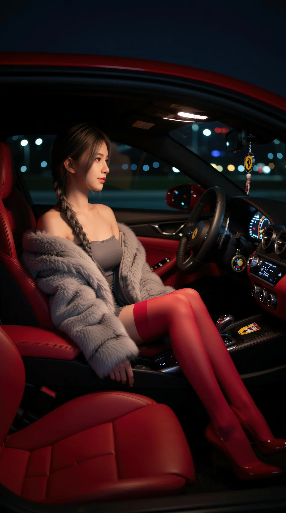 AIG  No.120 熙蕾学姐ruby酒吧黑丝长腿跑车美女 - 73