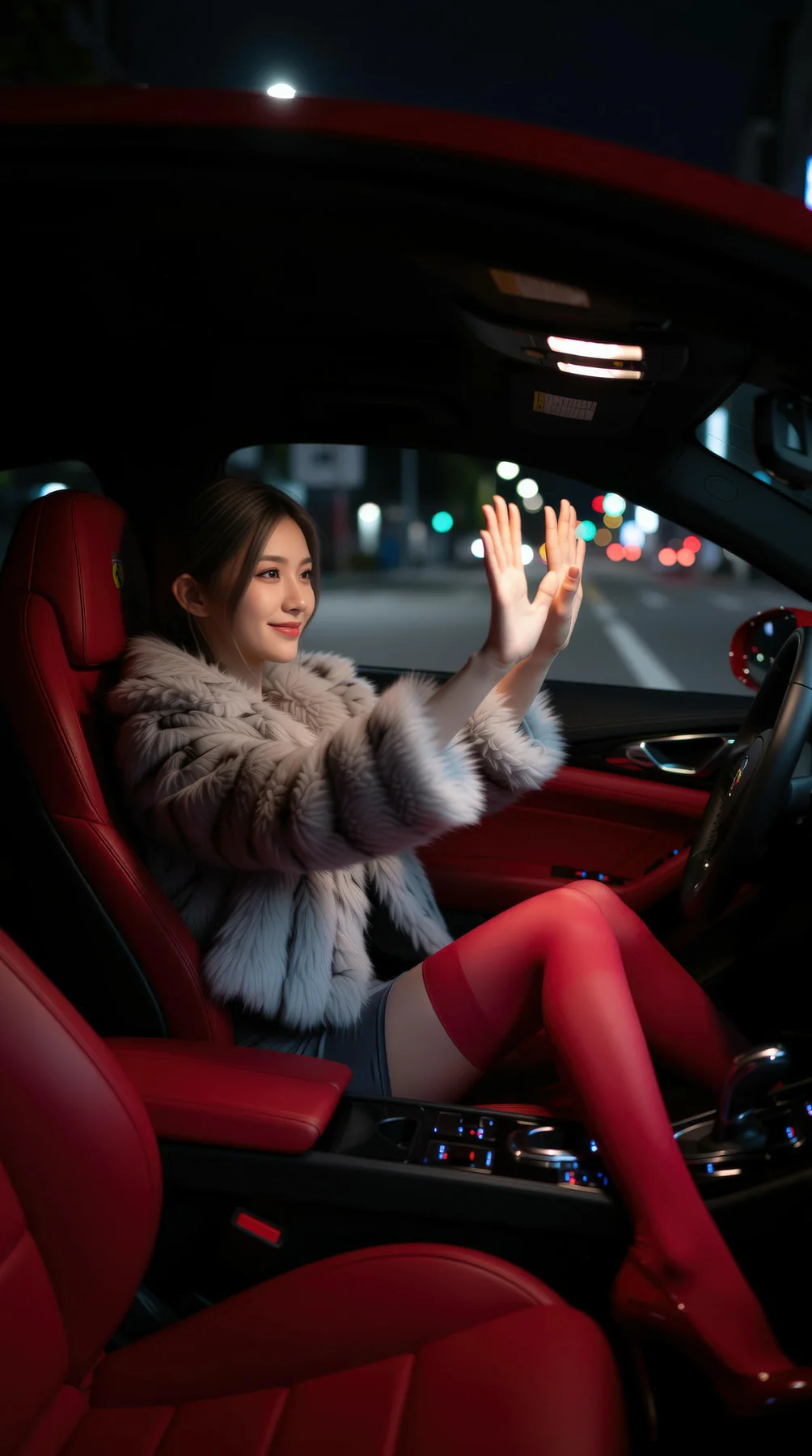 AIG  No.120 熙蕾学姐ruby酒吧黑丝长腿跑车美女 - 77