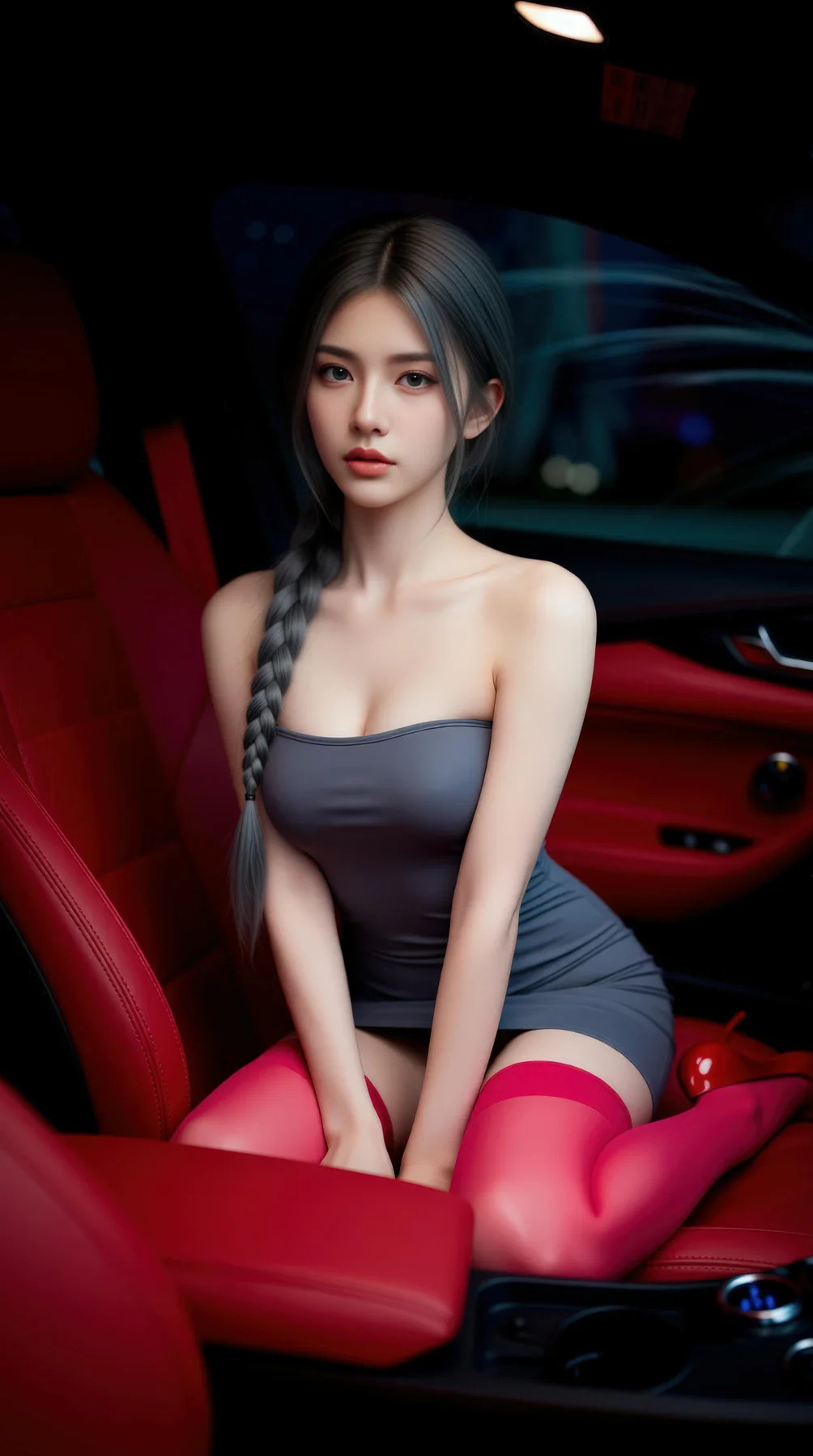 AIG  No.120 熙蕾学姐ruby酒吧黑丝长腿跑车美女 - 82