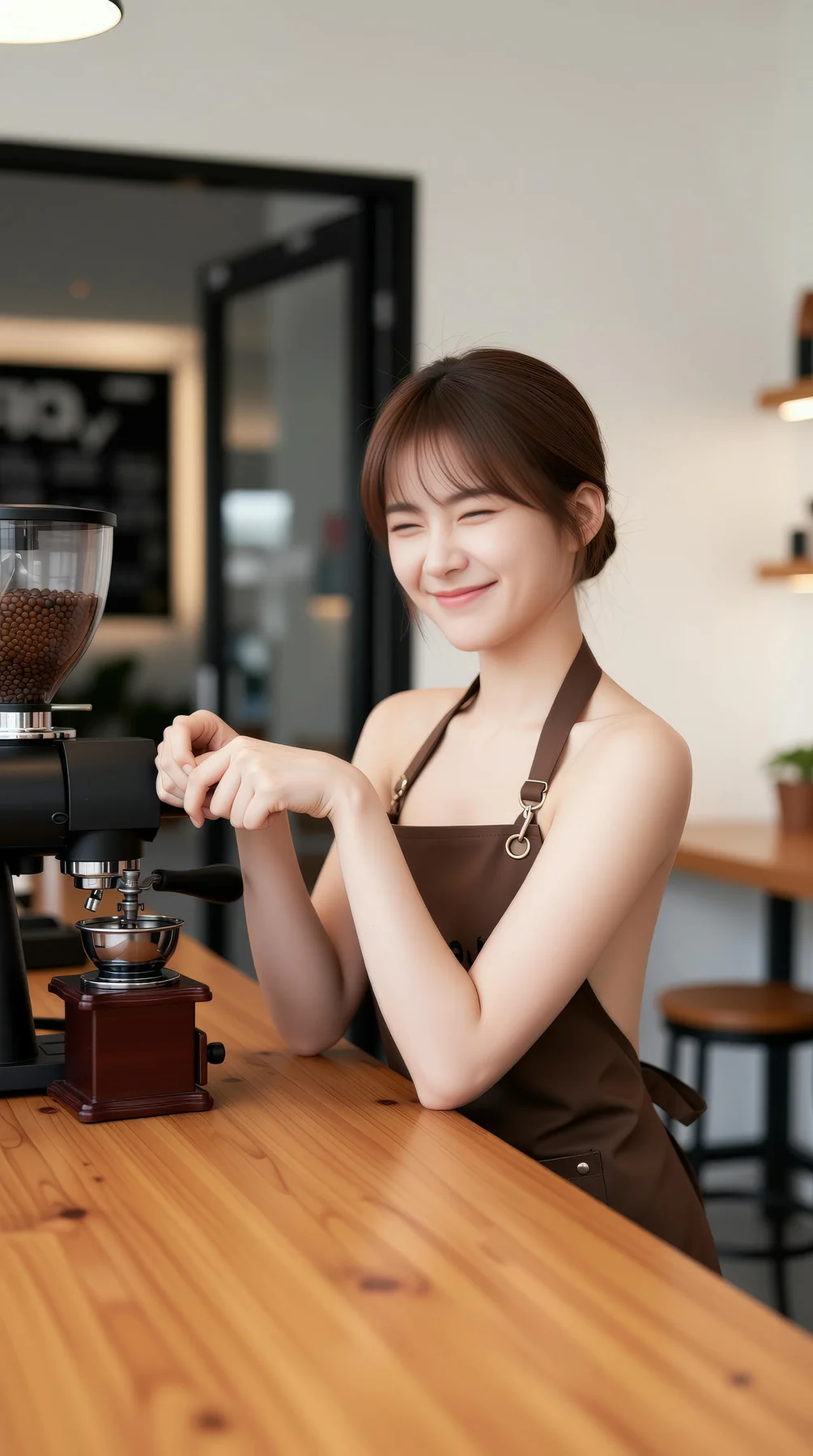 AIG  No.121 奶盖布丁luna 咖啡店爆乳美女店员 - 37