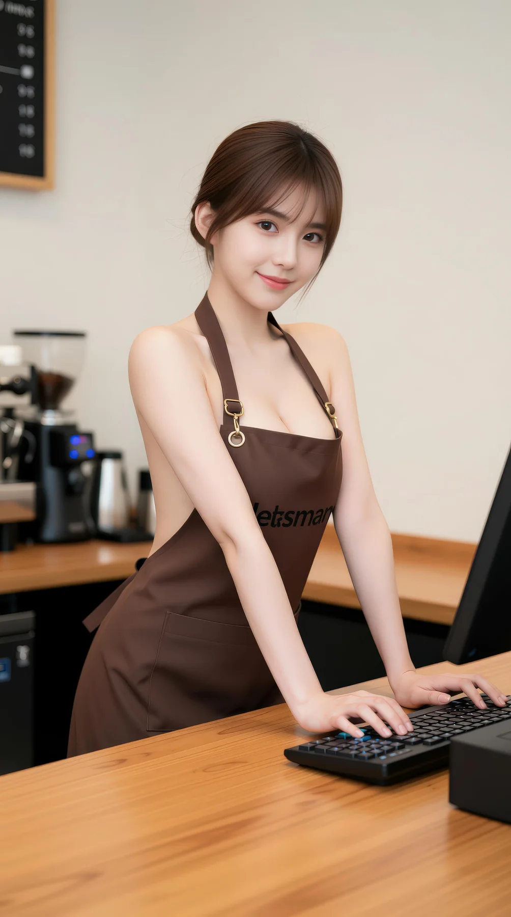 AIG  No.121 奶盖布丁luna 咖啡店爆乳美女店员 - 40