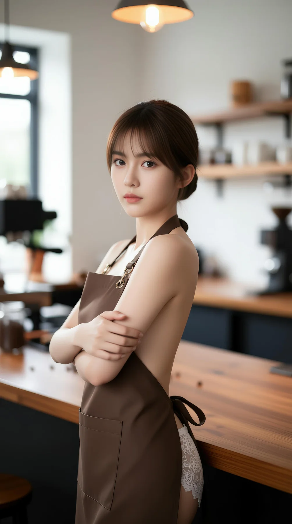 AIG  No.121 奶盖布丁luna 咖啡店爆乳美女店员 - 43