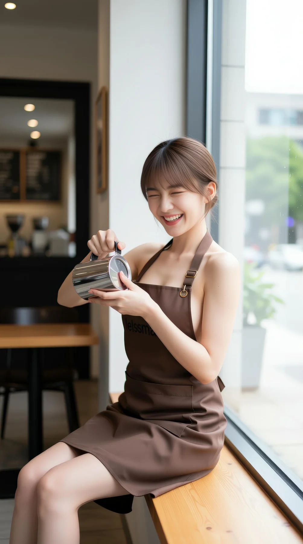 AIG  No.121 奶盖布丁luna 咖啡店爆乳美女店员 - 80