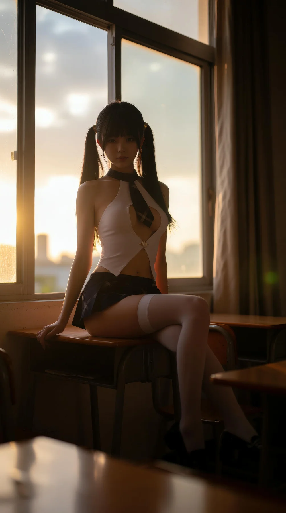AIG  No.125 柚柚sasa 教室美乳制服爆乳少女 - 43
