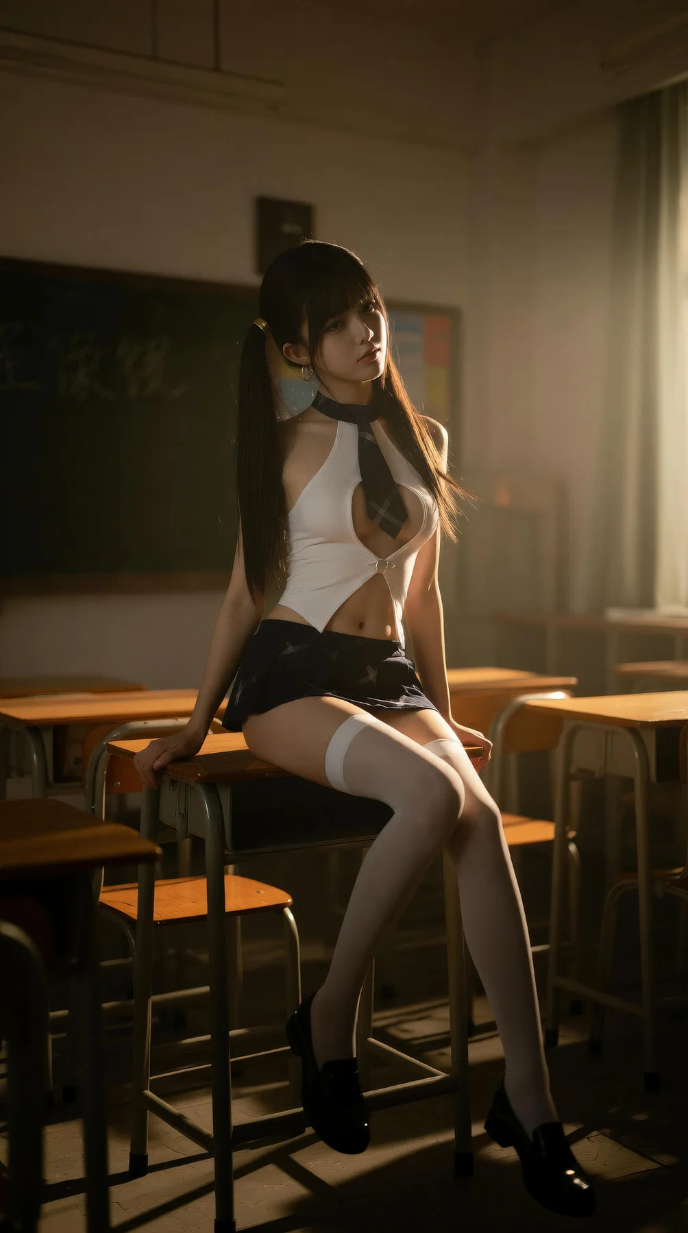 AIG  No.125 柚柚sasa 教室美乳制服爆乳少女 - 44