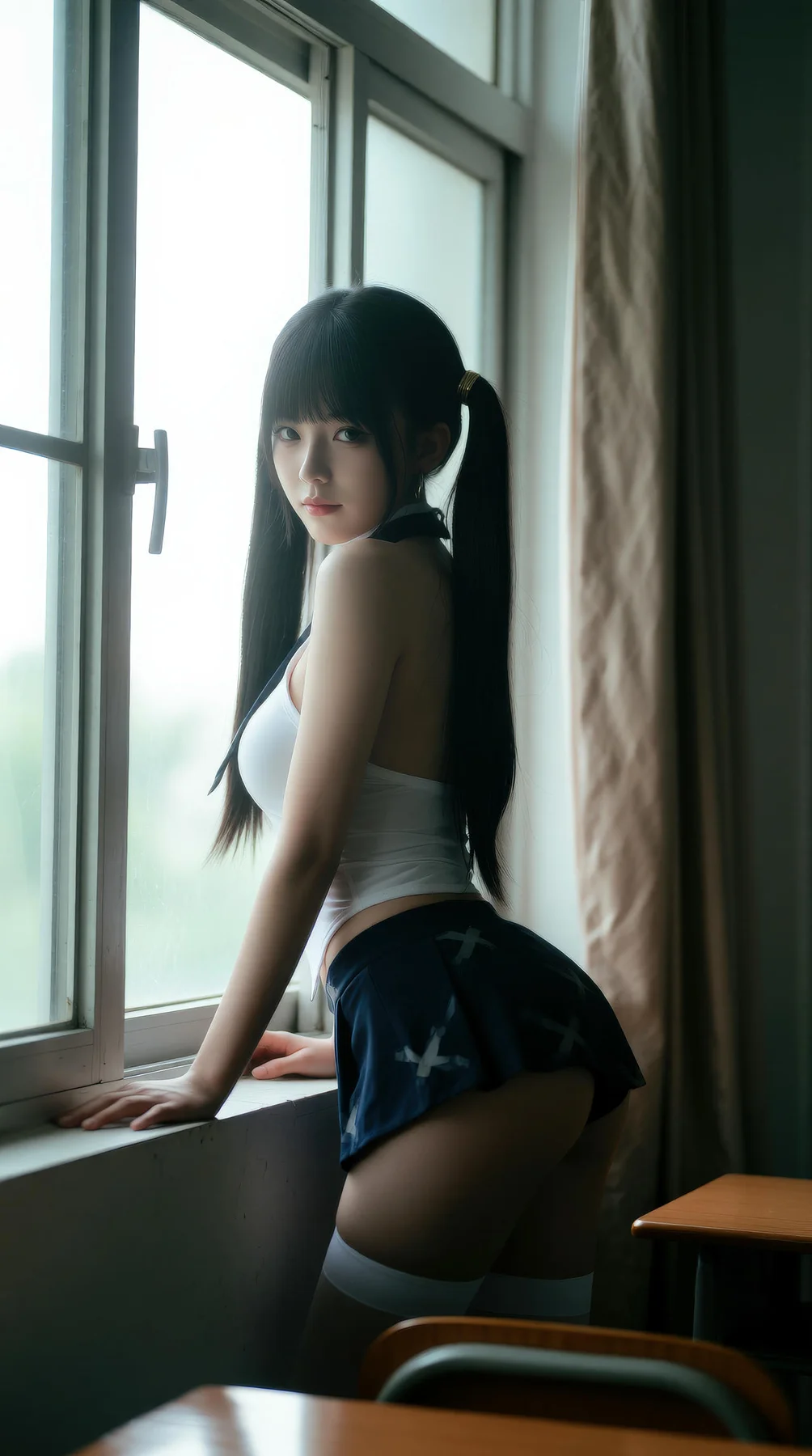 AIG  No.125 柚柚sasa 教室美乳制服爆乳少女 - 76