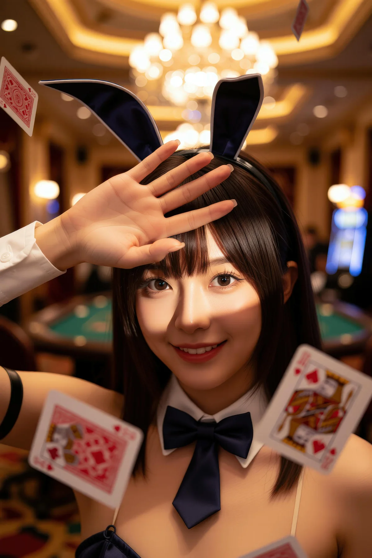 AIG  No.133 茗梓黑金赌场兔女郎 - 11