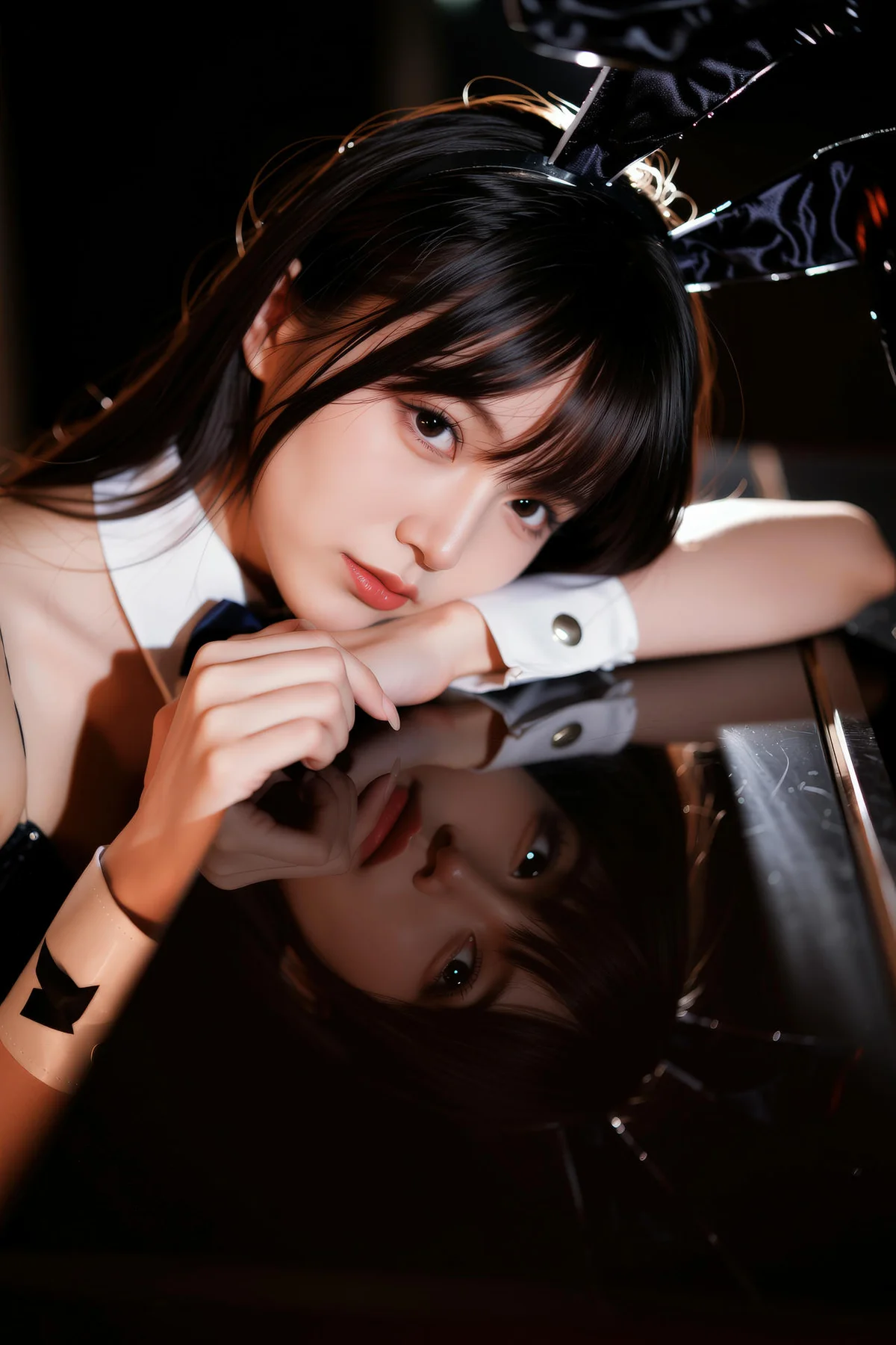AIG  No.133 茗梓黑金赌场兔女郎 - 36