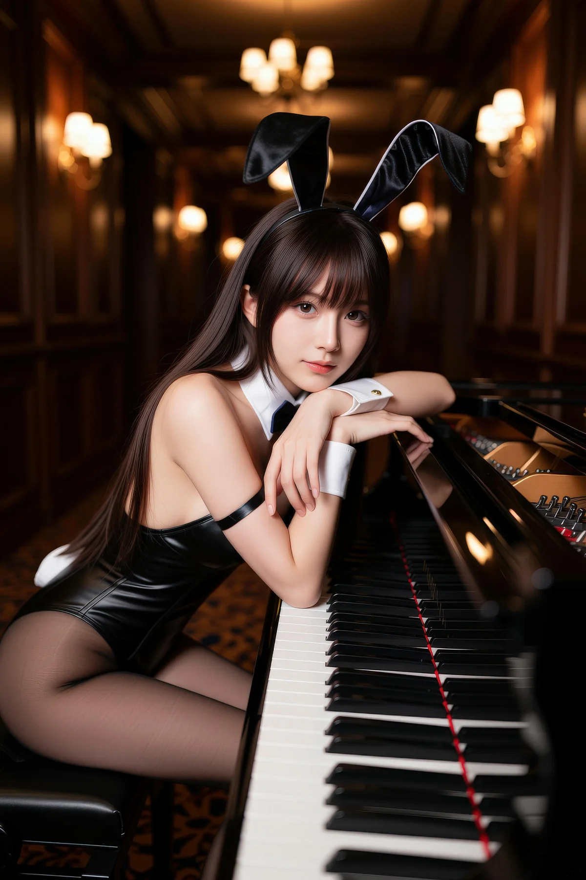AIG  No.133 茗梓黑金赌场兔女郎 - 37