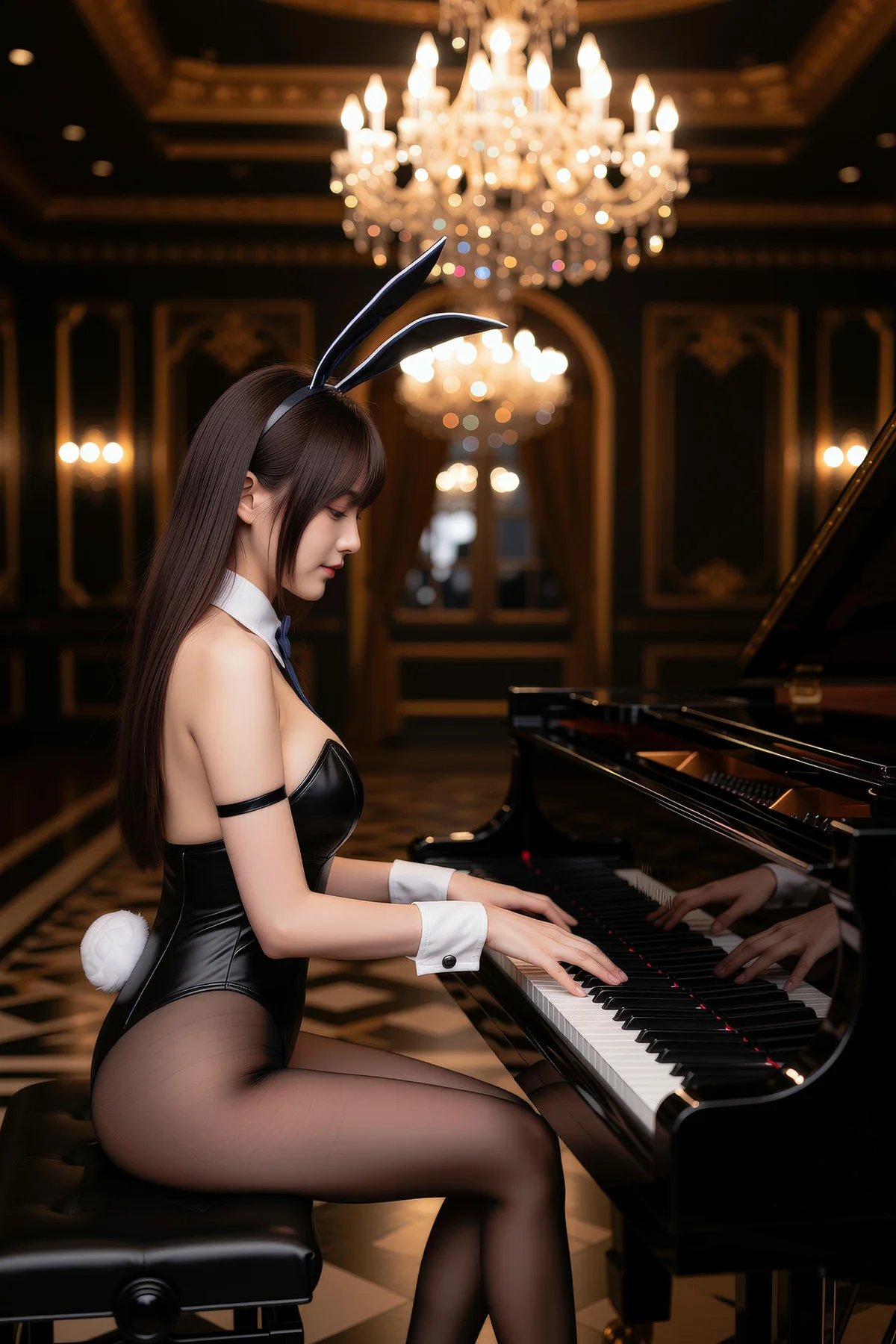 AIG  No.133 茗梓黑金赌场兔女郎 - 38
