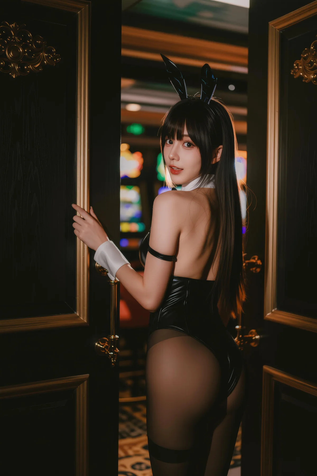 AIG  No.133 茗梓黑金赌场兔女郎 - 48