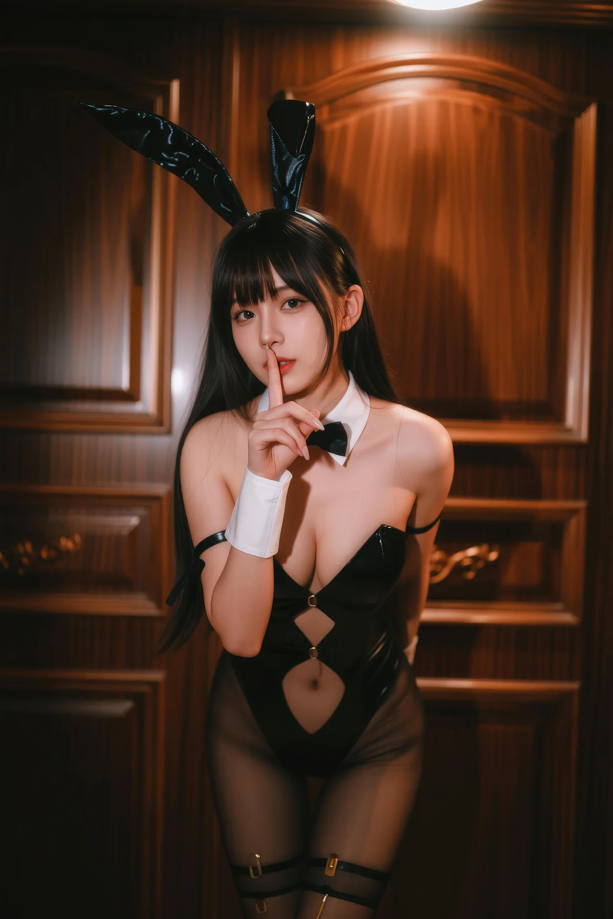 AIG  No.133 茗梓黑金赌场兔女郎 - 49