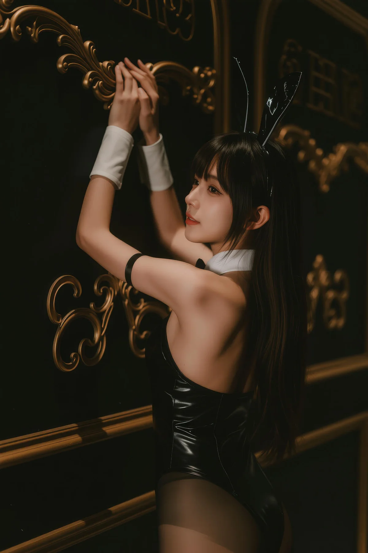 AIG  No.133 茗梓黑金赌场兔女郎 - 55