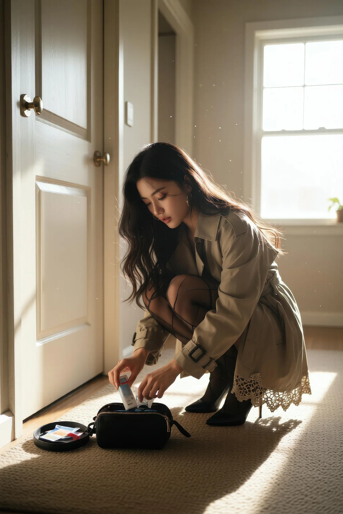 AIG  No.137 乐瑶风衣美腿黑丝写真 - 17
