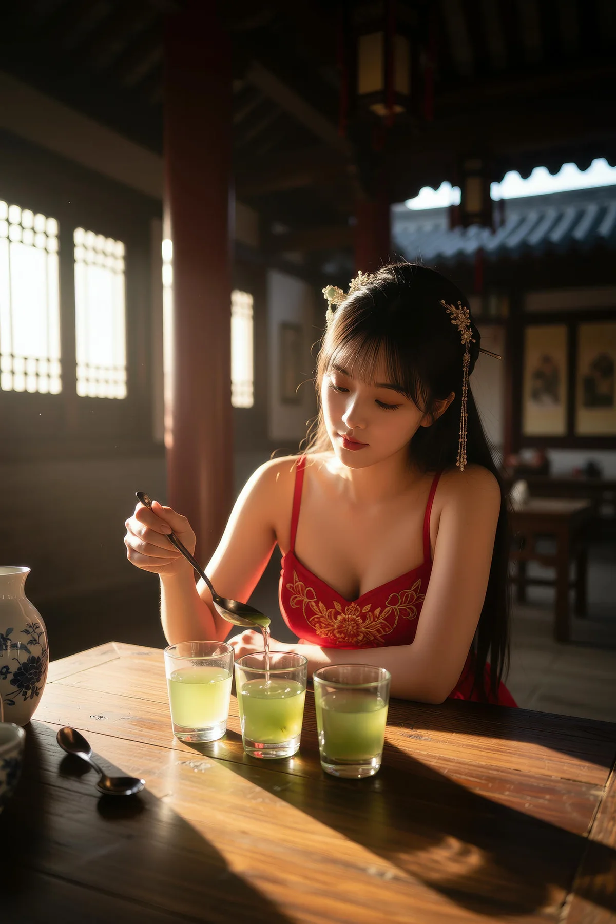 AIG  No.138 猫猫er古装红裙性感写真 - 46