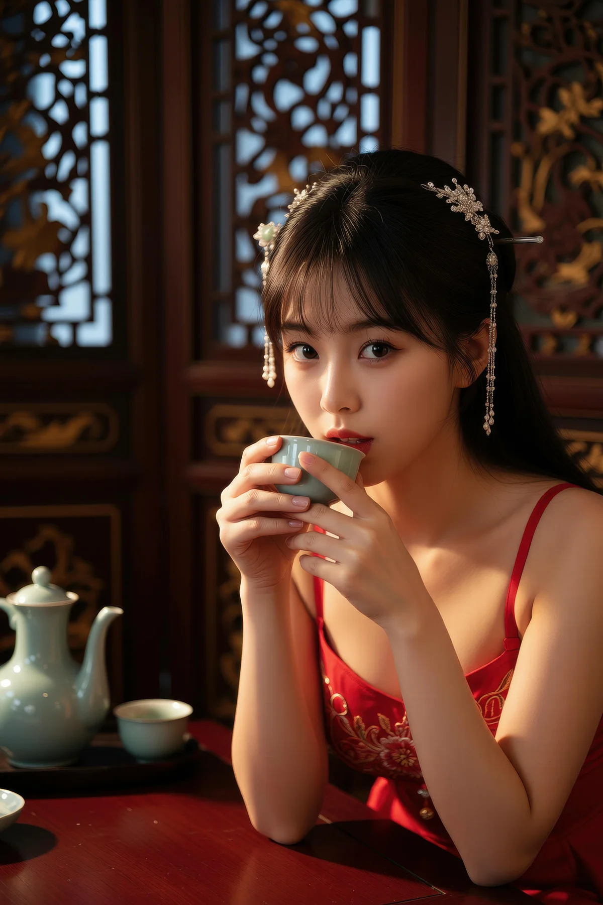 AIG  No.138 猫猫er古装红裙性感写真 - 49