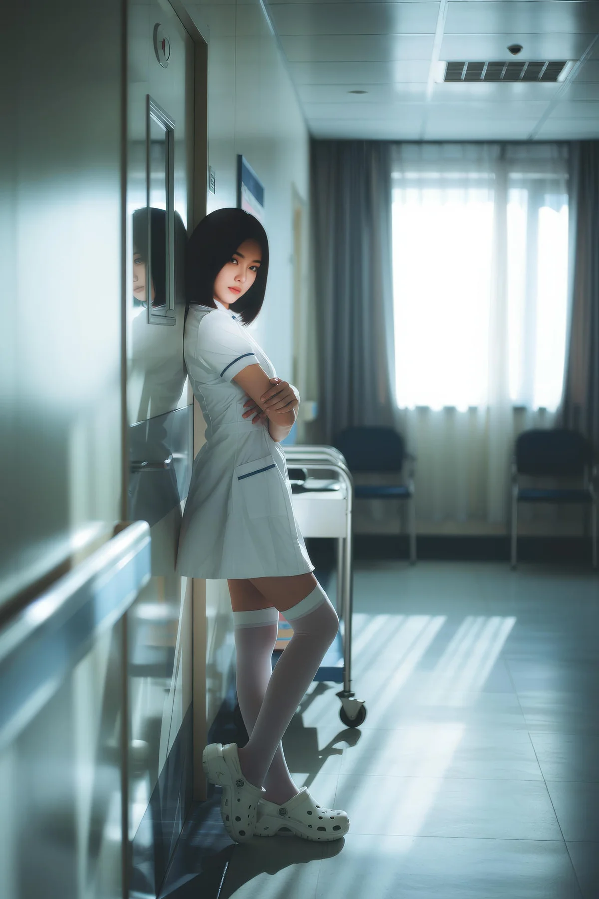 AIG  No.140 淑儿护士制服短发美女 - 35