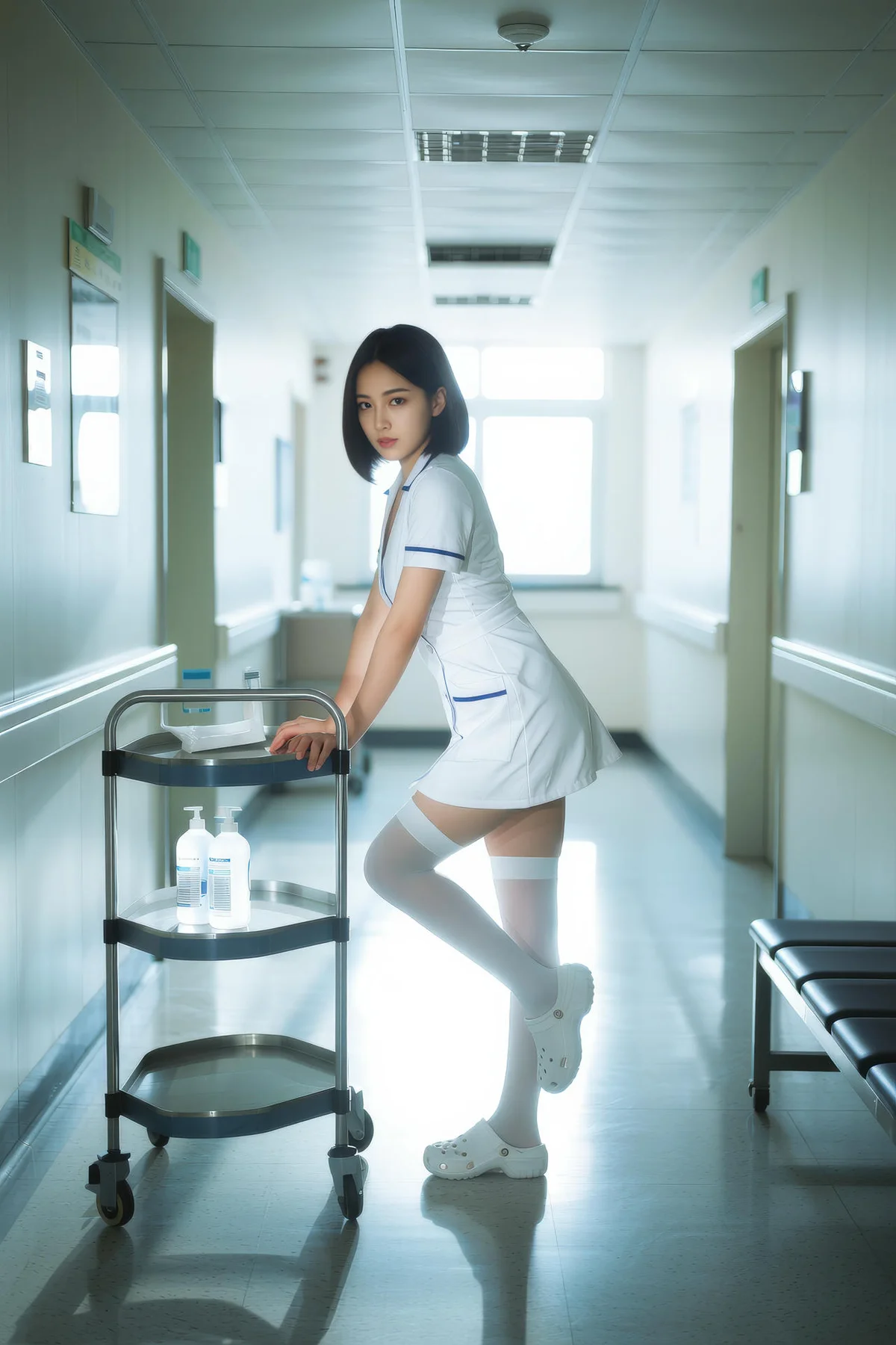 AIG  No.140 淑儿护士制服短发美女 - 38