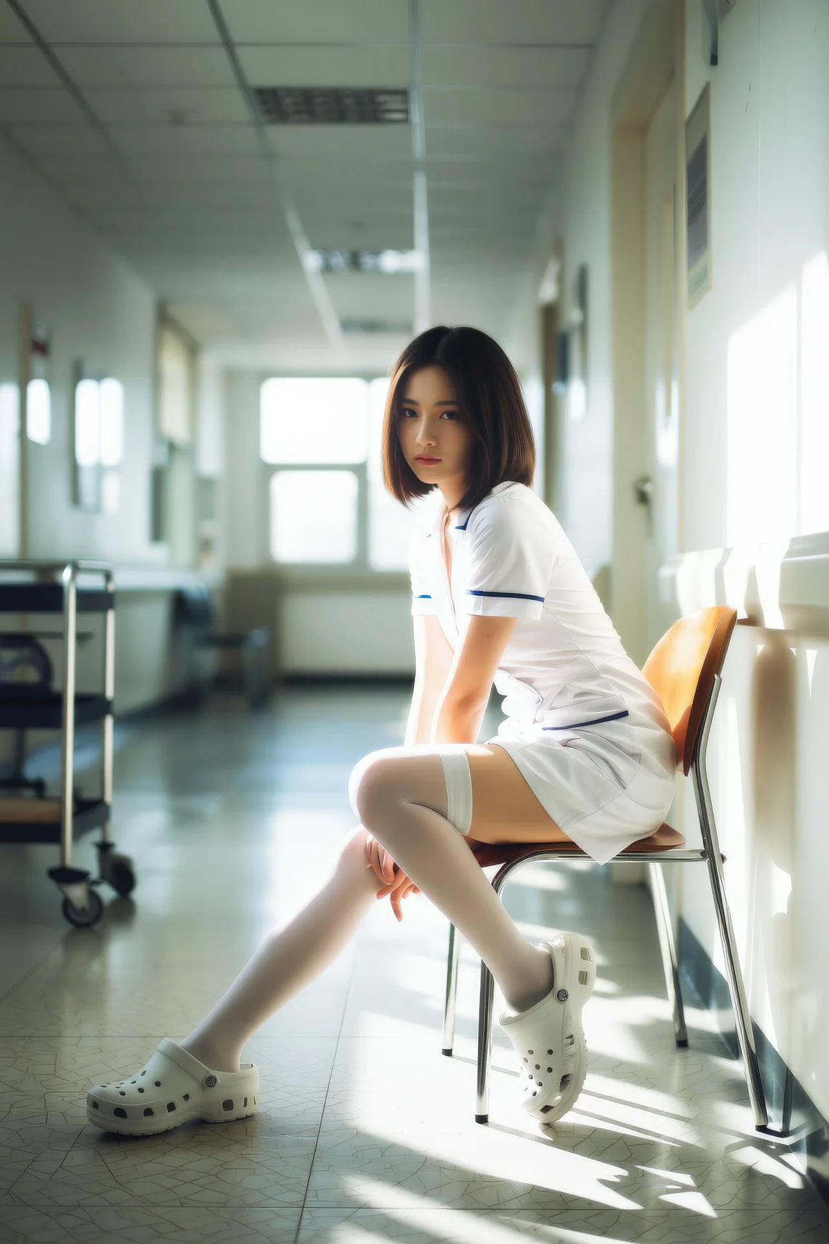 AIG  No.140 淑儿护士制服短发美女 - 43