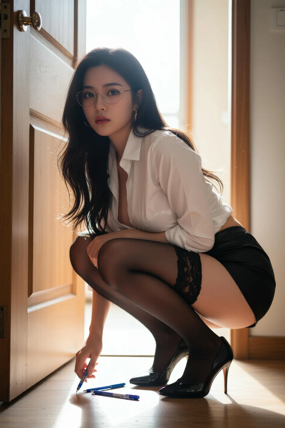 AIG  No.143 乐瑶皮裙爆乳性感美女 - 37