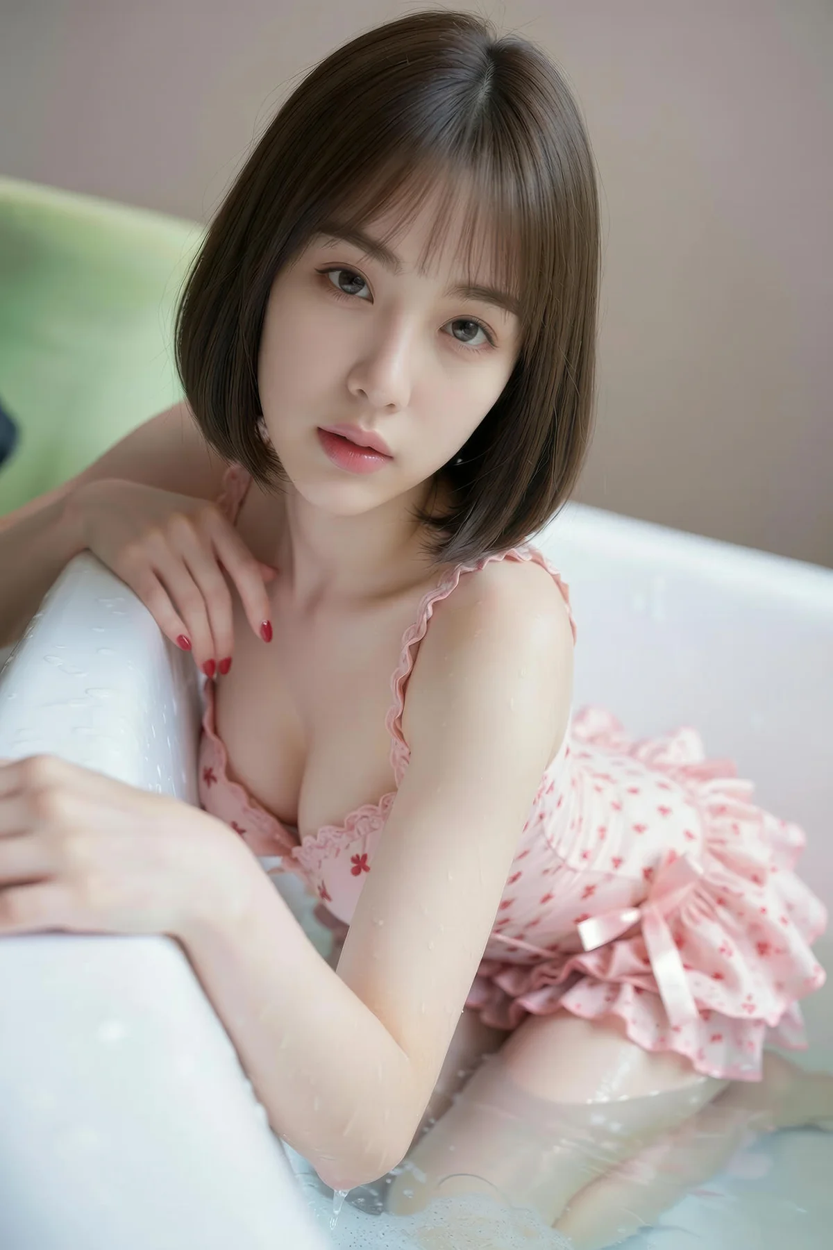 AIG  No.153 小乔不乔碎花比基尼酥胸美乳 - 18