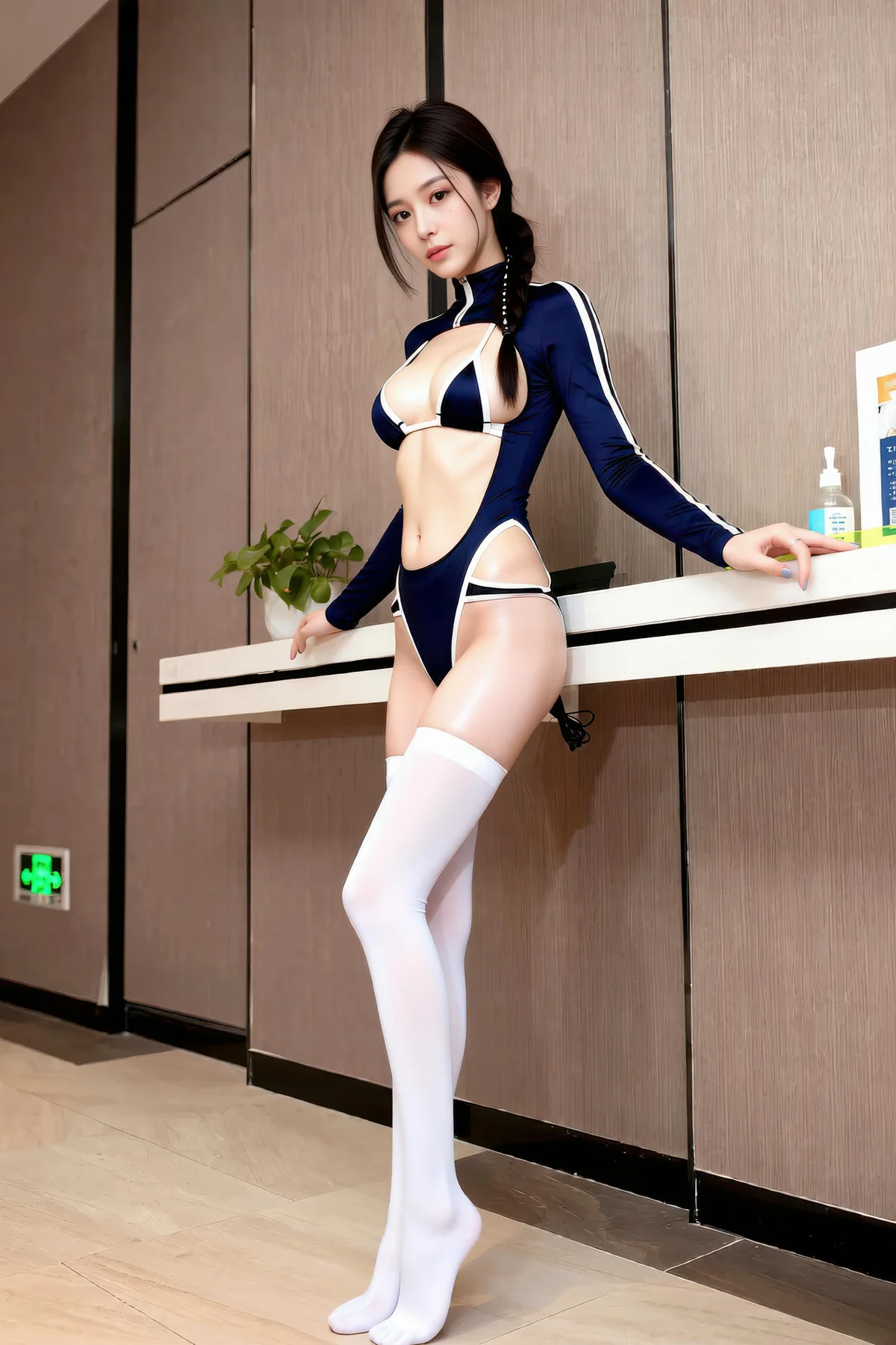 AIG  No.187 熙蕾学姐ruby 爆乳连体衣白丝 - 38