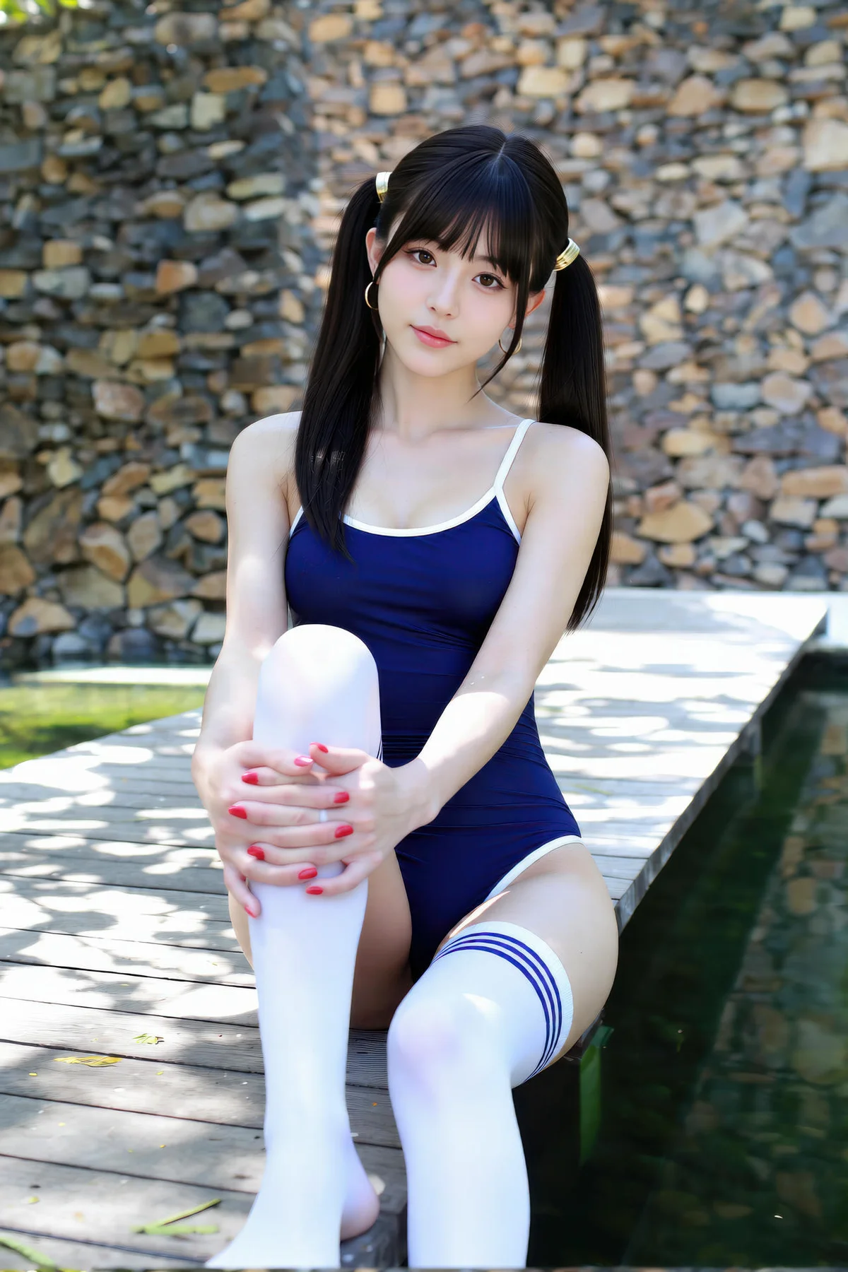 AIG  No.199 柚柚sasa美女白丝户外写真 - 25