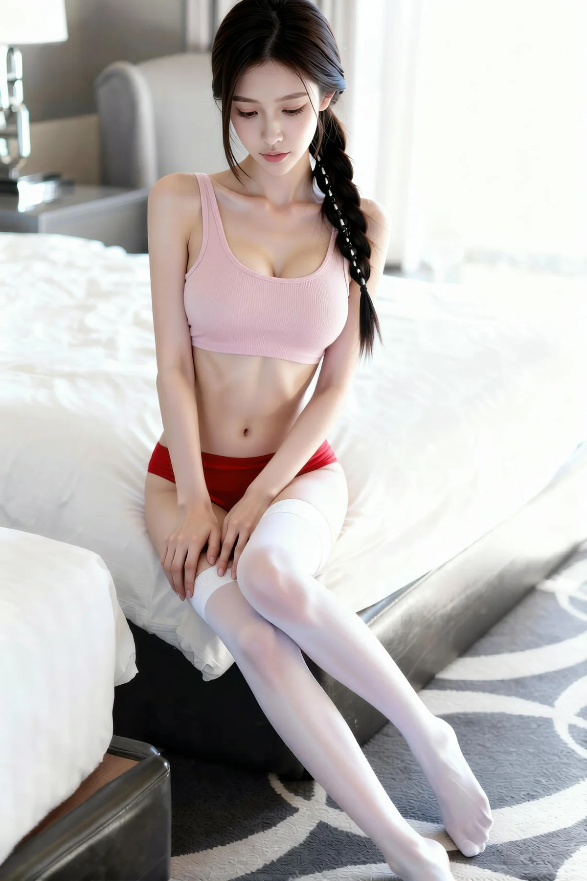 AIG  No.209 熙蕾学姐粉色背心写真 - 42