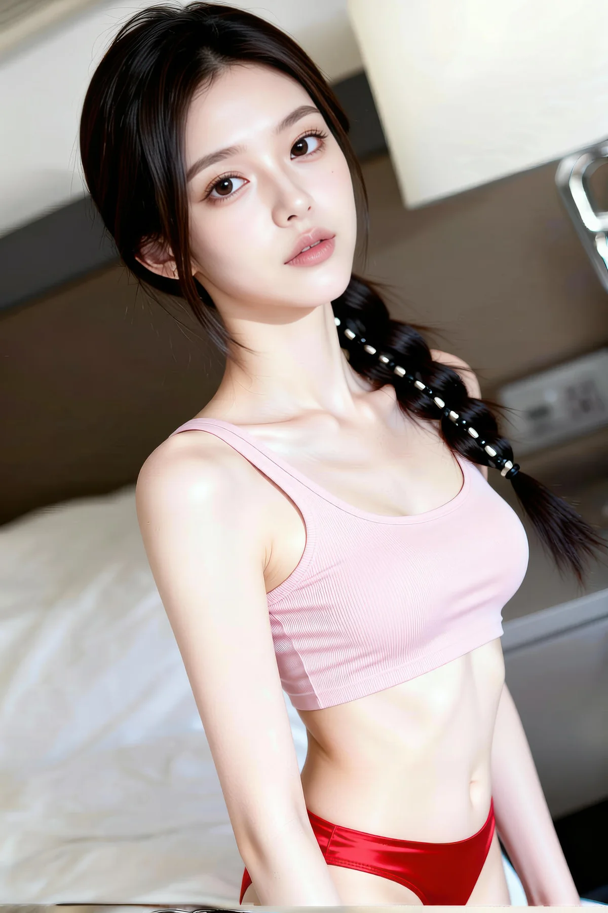 AIG  No.209 熙蕾学姐粉色背心写真 - 56