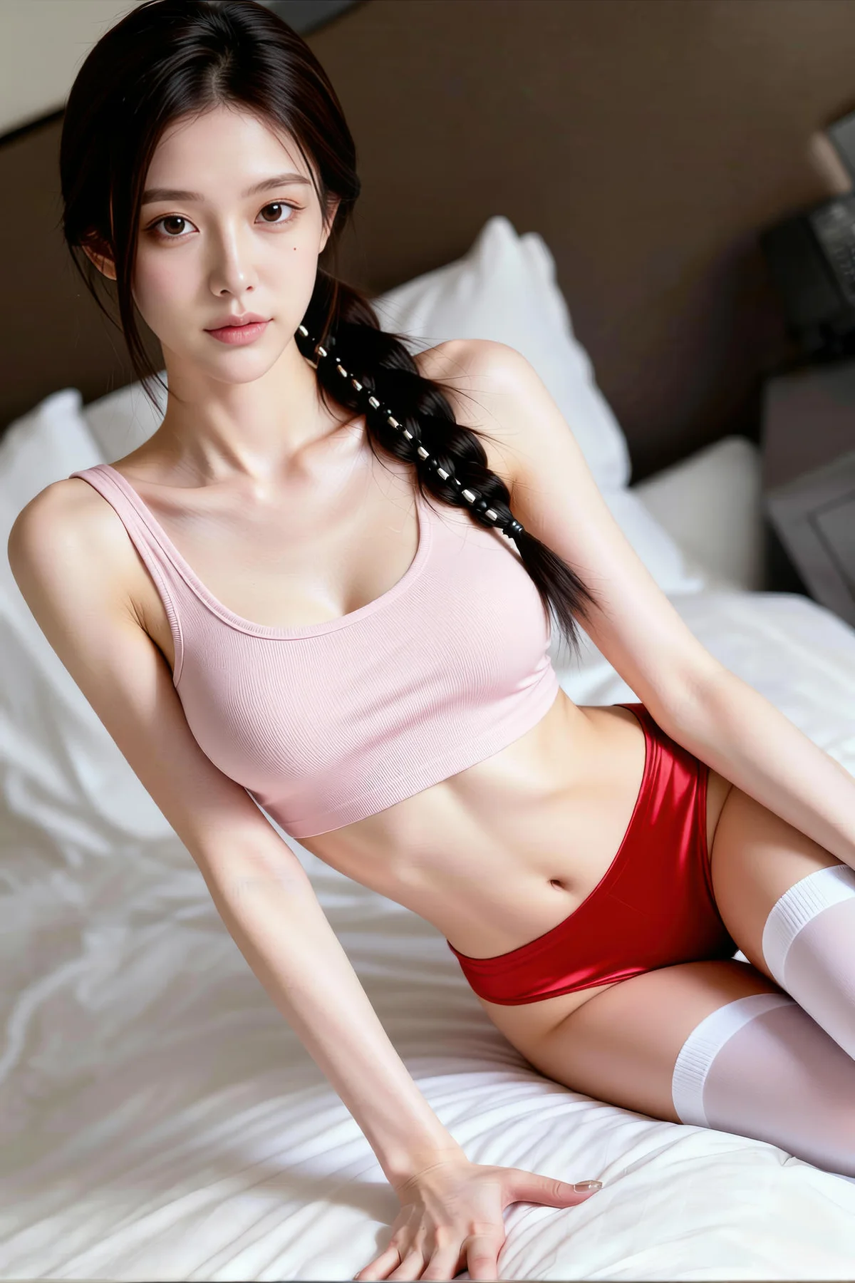 AIG  No.209 熙蕾学姐粉色背心写真 - 60