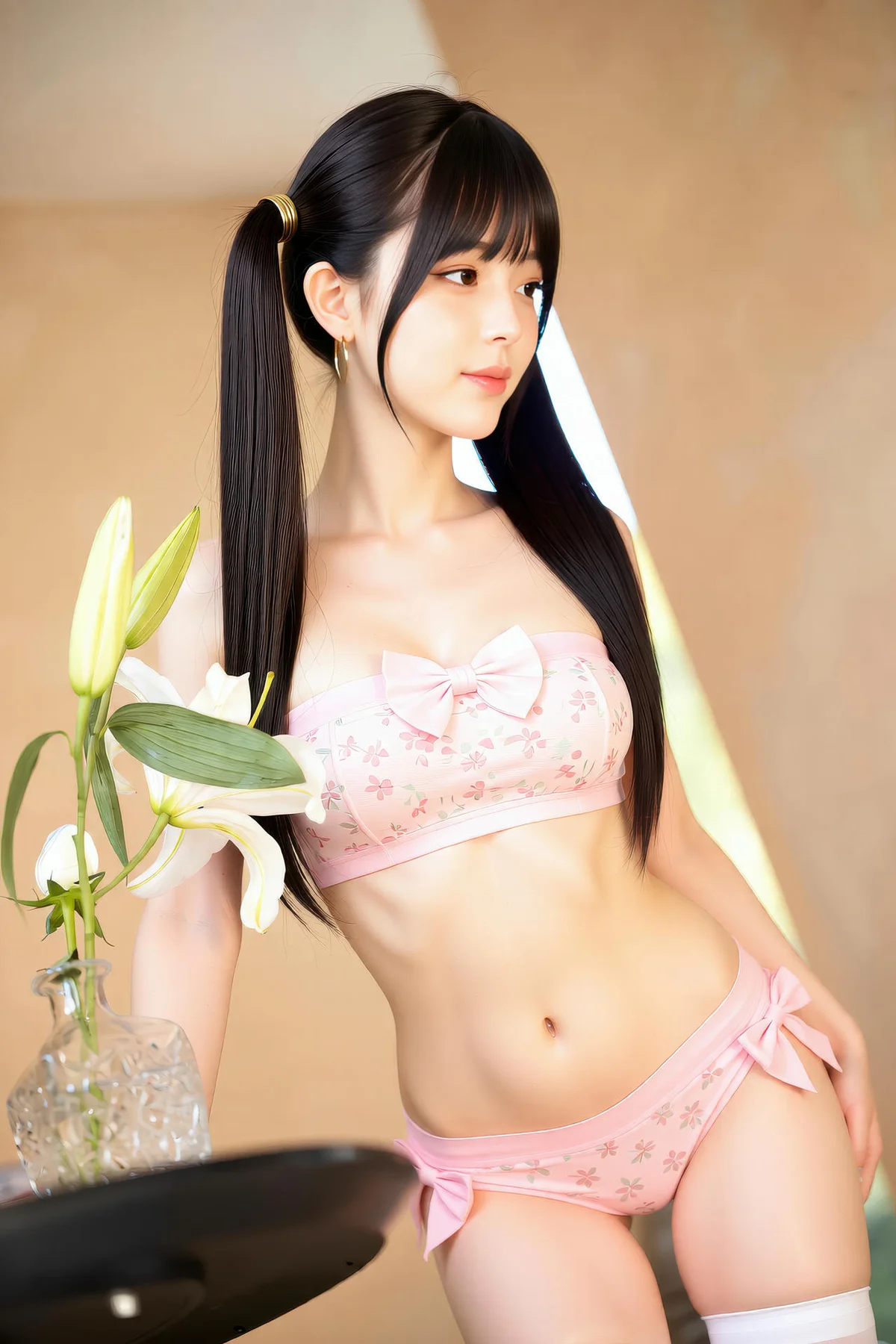 AIG  No.219 柚柚sasa粉色碎花内衣 - 44