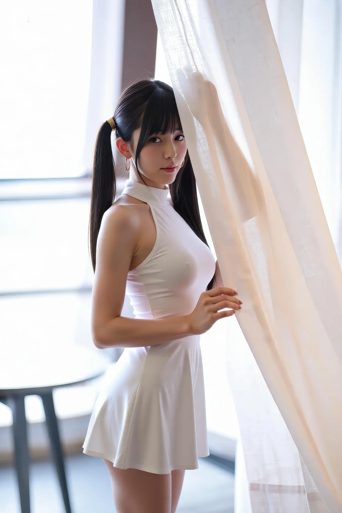 AIG  No.226 柚柚sasa白色紧身裙少女 - 34