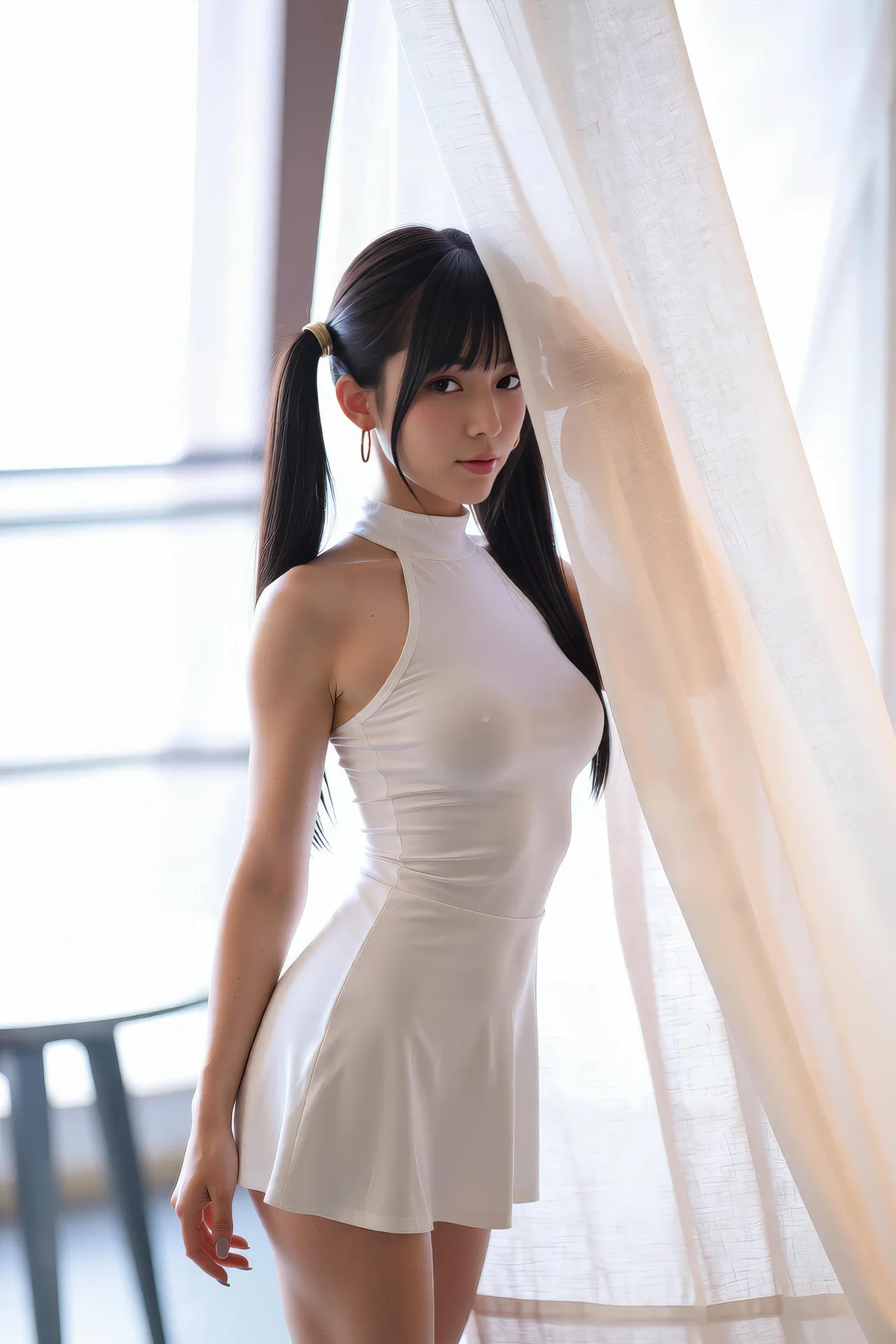 AIG  No.226 柚柚sasa白色紧身裙少女 - 35