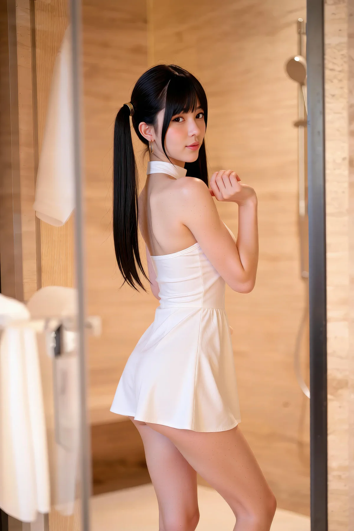 AIG  No.226 柚柚sasa白色紧身裙少女 - 52