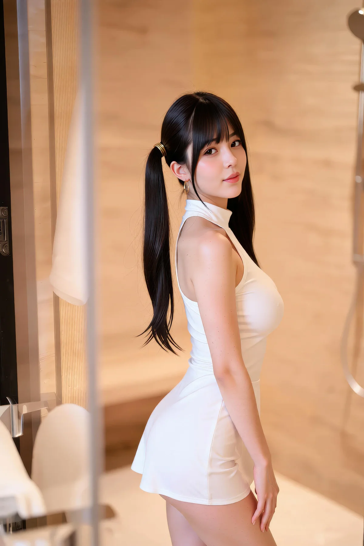 AIG  No.226 柚柚sasa白色紧身裙少女 - 53