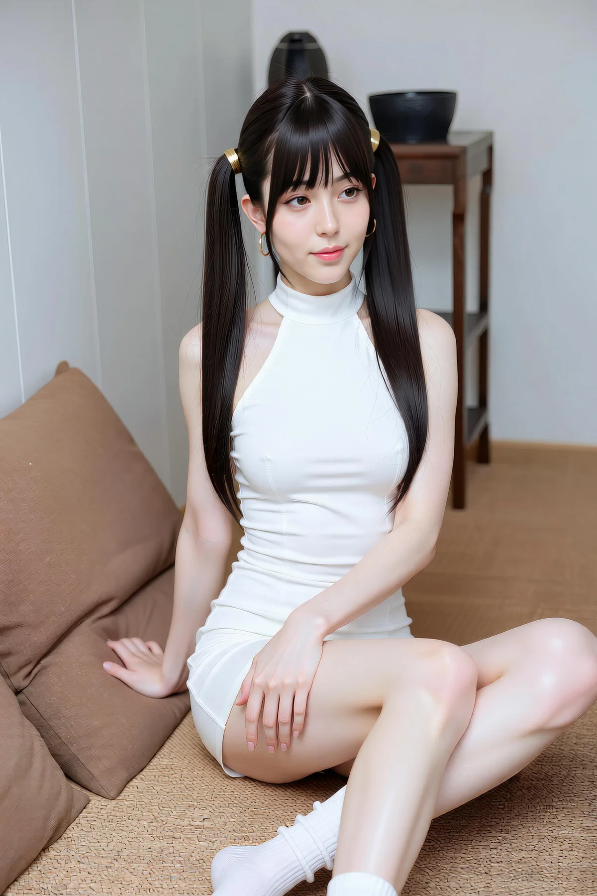AIG  No.226 柚柚sasa白色紧身裙少女 - 61