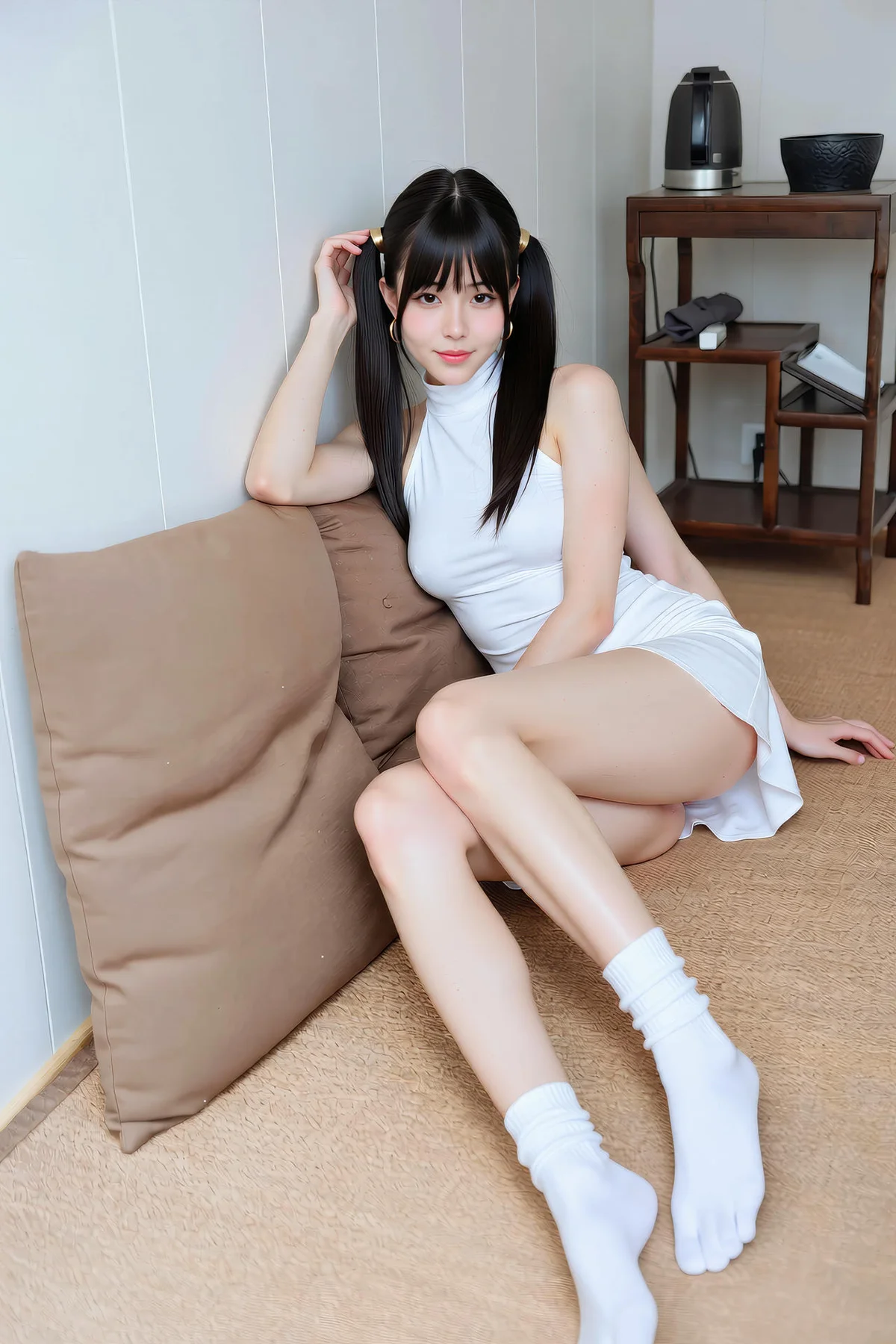 AIG  No.226 柚柚sasa白色紧身裙少女 - 62